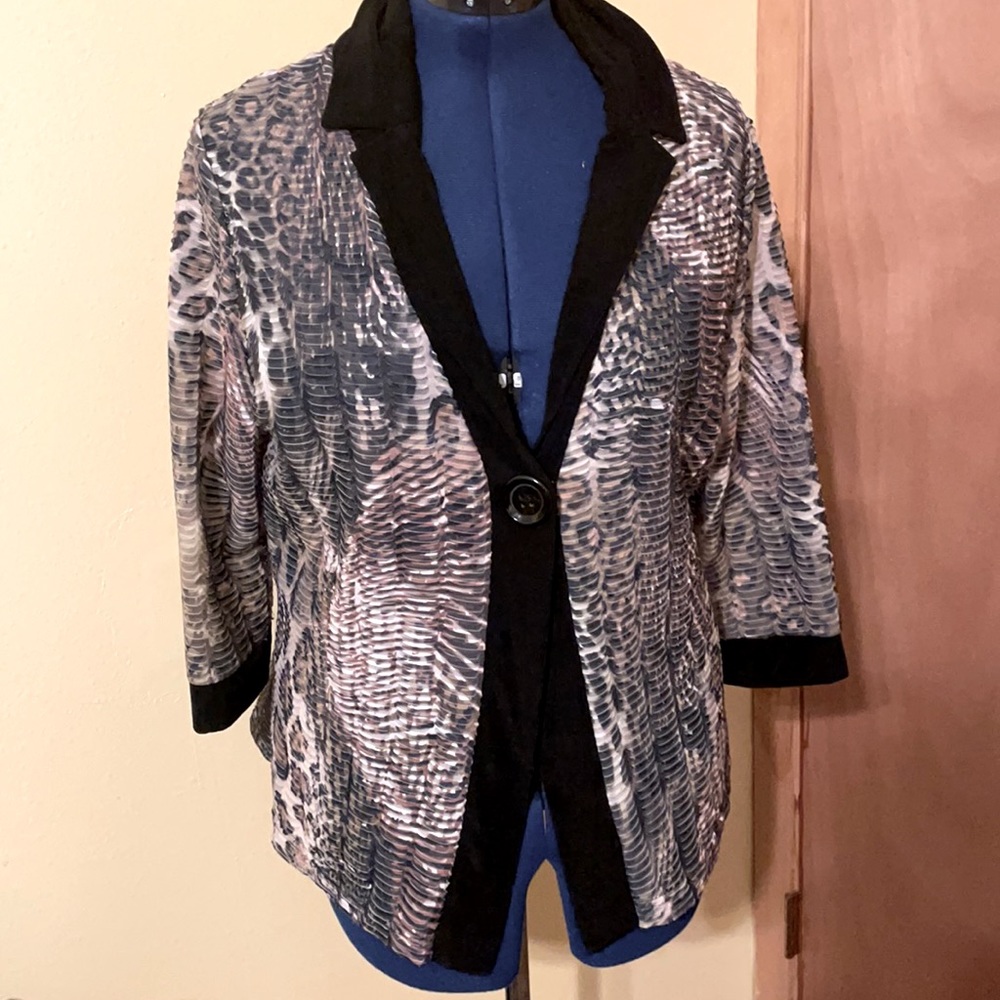Slinky brand cute animal print jacket (mlb-tp)